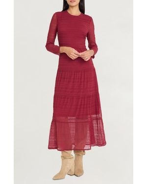 The Good Journey Keyhole Maxi Dress - Red
