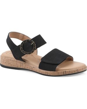White Mountain Bonique Corck Wedge Sandal - Brown