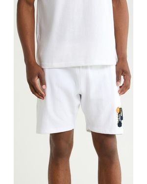 Prince Brushed Fleece Shorts - Blue