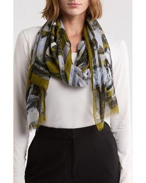 AllSaints Lita Kahki Oblong Scarf - Black