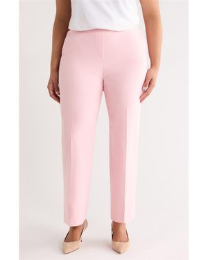 Anne Klein Grace High Waist Pull-On Pants - Pink