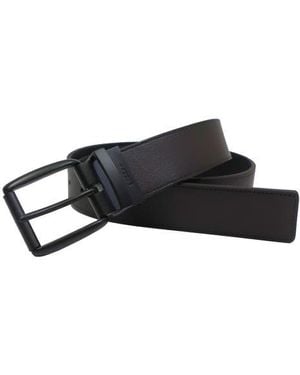 Boconi Reversible Leather Belt - Black
