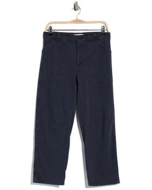 Madewell Darted Barrel Leg Pants - Blue