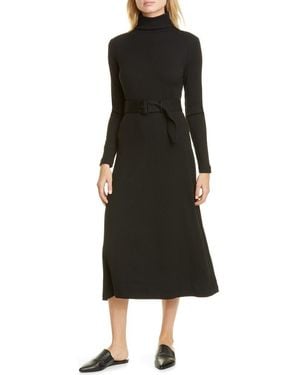 Club Monaco Melissah Knit Long Sleeve Midi Dress - Black