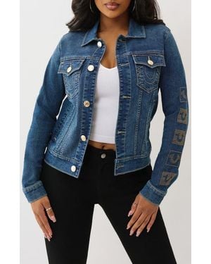 TRUE RELIGION Jesse Slim Denim Jacket - Blue