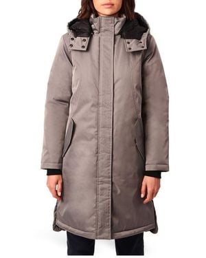 Bernardo Micro Breathable Water Resistant Recycled Polyester Raincoat - Brown