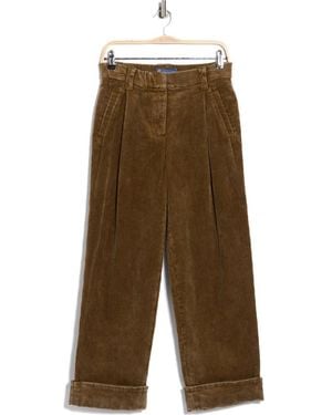 Democracy 'Ab'Solution Skyrise Wide Leg Corduroy Pants - Green
