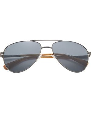 Ted Baker 60Mm Polarized Aviator Sunglasses - Gray