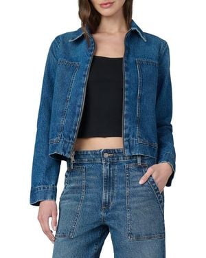 Joe's Jeans Boxy Zip Denim Jacket - Blue