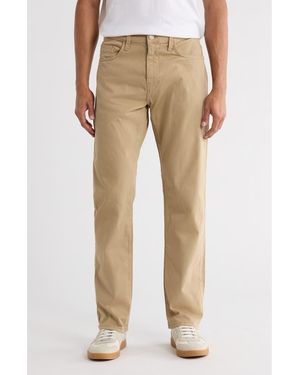 Mavi Zach Straight Leg Twill Pants - Natural