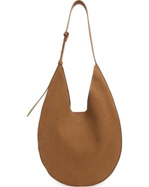 BCBGMAXAZRIA Hobo Faux Suede Shoulder Bag - Brown