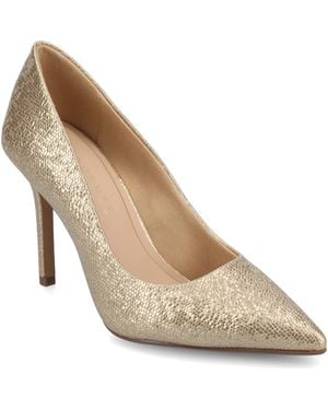 Journee Collection Embellished Pointed Toe Pump - Metallic