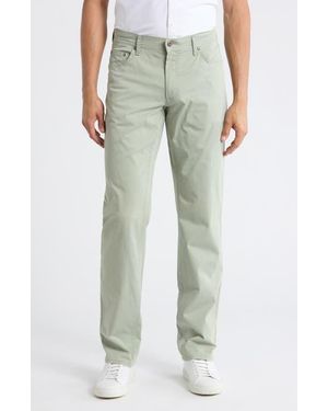 Brax Cooper Fancy Stretch Cotton Twill Pants - Green