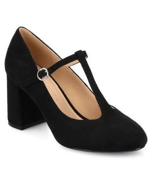 Journee Collection Talani T-Strap Pump - Black
