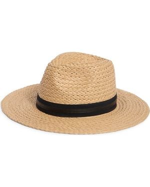 Vince Camuto Panama Straw Hat - Natural