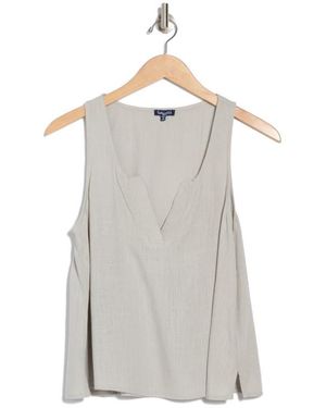 Splendid Lara Split Neck Tank - White