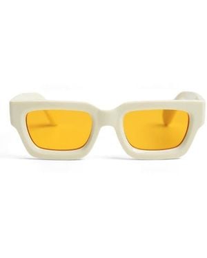Wisdom Frame 14 63Mm Square Sunglasses - Yellow