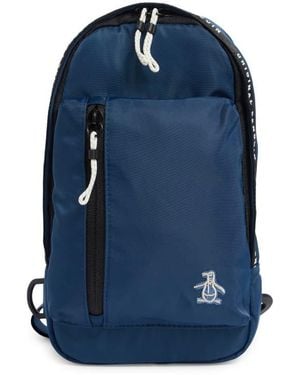 Original Penguin Sport Nylon Crossbody Bag - Blue