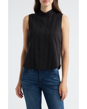 Wit & Wisdom Sleeveless Mock Neck Shell - Black