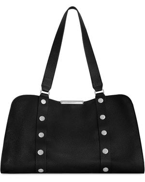 Rebecca Minkoff Cole Studded Leather Satchel - Black