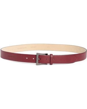 Longchamp Le Pliage Heritage Leather Belt - Red