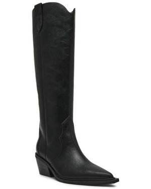 Dolce Vita Greva Knee High Western Boot - Black
