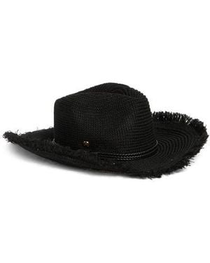 BCBGMAXAZRIA Packable Knit Cowboy Hat - Black
