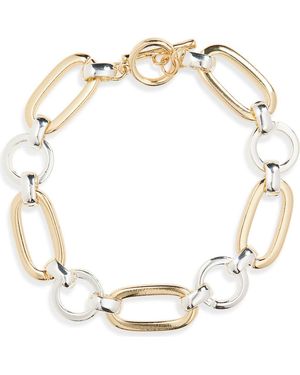 Panacea Two-Tone Link Bracelet - Metallic