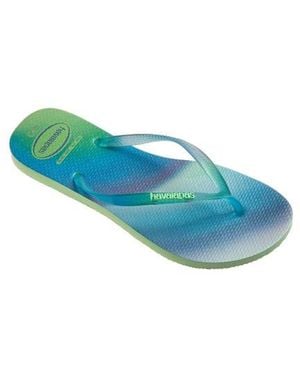 Havaianas Slim Metallic Flip Flop - Blue