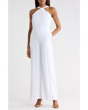 Theory Twist Bodice Ottoman Jumpsuit - White