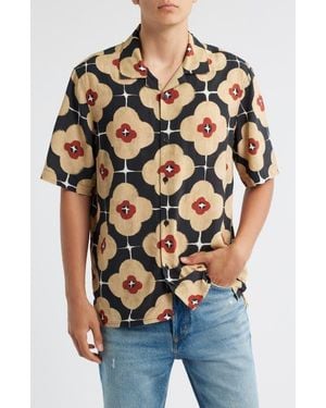 Wax London Didcot Holiday Camp Shirt - Multicolor