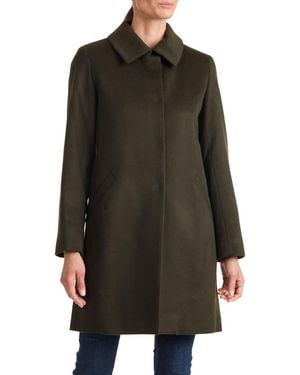 Sofiacashmere Camel Hair Felted Coat - Black