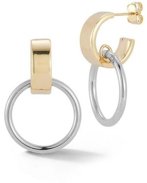 Ember Fine Jewelry 14K Link Drop Earrings - White