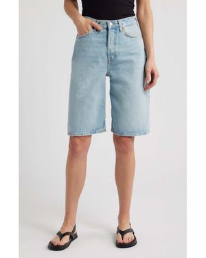 COS Denim Bermuda Shorts - Blue