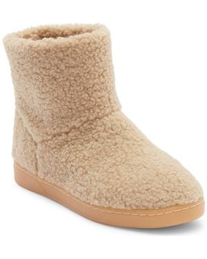 J/Slides Honor Faux Shearling Boot - Natural
