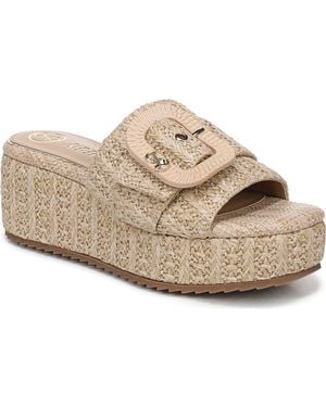 Sam & Libby Crysta Platform Slide Sandal - Metallic