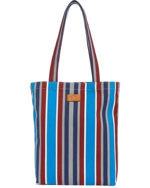 New Amsterdam Leatherworks Eden Canvas Tote Bag - Blue