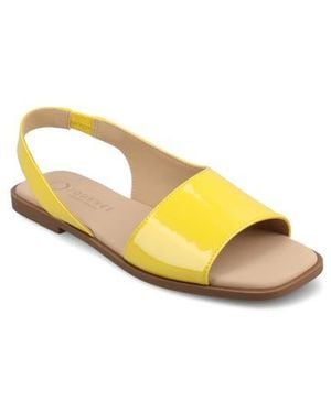 Journee Collection Brinsley Slingback Sandal - Yellow