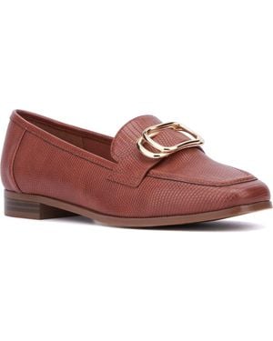 New York & Company Ramira Buckle Loafer - Red