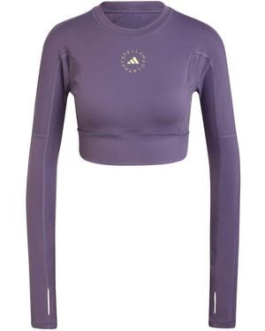 ［関税送料込］ADIDAS BY STELLA MCCARTNEY Flatknit Longsleeve adidas by Stella McCartney Women's Crop Long Sleeve Top