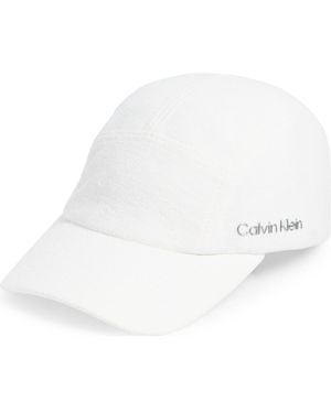 Calvin Klein Terry Tennis Adjustable Cap - White