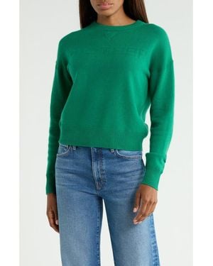 Mother The Logo Cashmere Sweater - Green