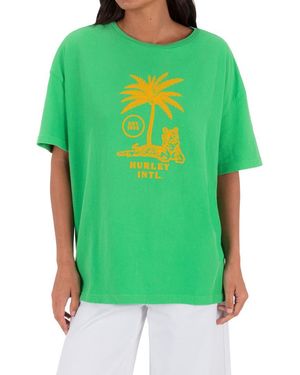 Hurley Ex Libris Boyfriend Tee - Green