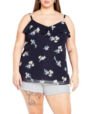 City Chic Nicole Camisole - Blue