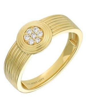 Bony Levy Cleo Diamond Statement Band Ring - Metallic