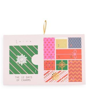 Leith The 12 Days Of Charms Advent Calendar Bracelet Set - Pink