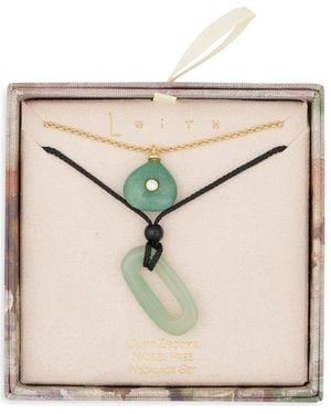 Leith Set Of 2 Cord Necklaces - Natural