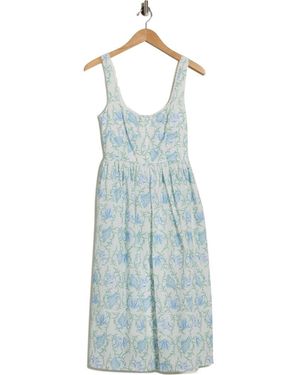 Lush Fit & Flare Dress in Blue | Lyst