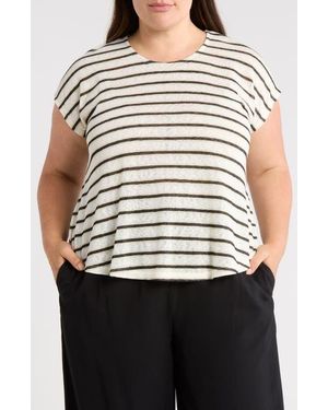 Bobeau Caty Twist Back T-Shirt - Natural