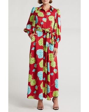 Love By Design Rebel Twill Maxi Dress - Red